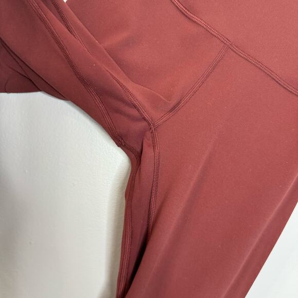 Lululemon Align High-Rise Crop 21" Smoky Red Leggings Stretch Sz 2  Soft - Picture 5 of 9